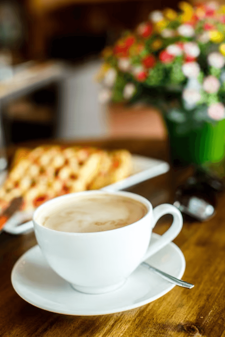 Barista preparing coffee